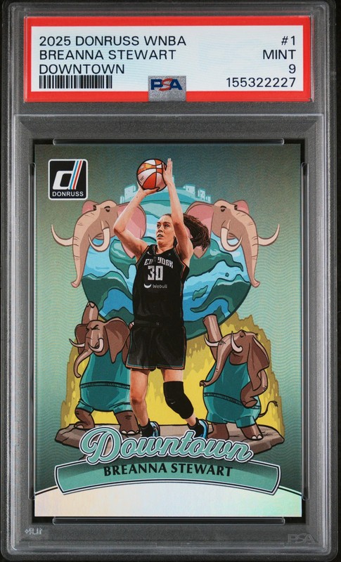 Breanna Stewart - 2025 Panini Donruss WNBA Downtown PSA 9
