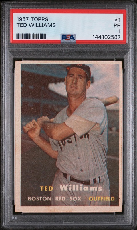 Ted Williams - 1957 Topps PSA 1 view 1