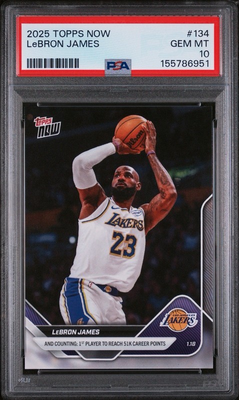 LeBron James PSA 10 Topps Now 134