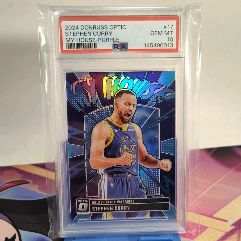 2024 Donruss Opticy House Stephen Curry #17 Purple Golden State Warriors PSA 10
