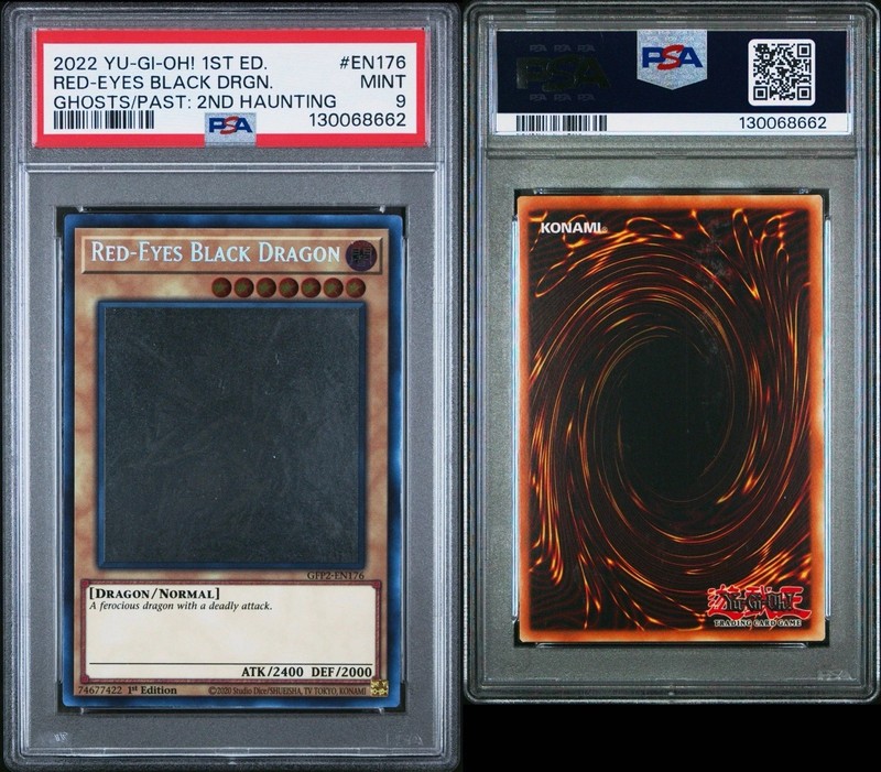 PSA 9 Red-Eyes Black Dragon (Ghost Rare) GFP2-EN176 Ghosts from the Past