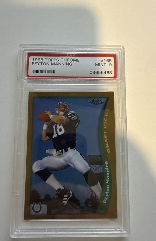 1998 Topps Chrome - Draft Picks Peyton Manning #165 (RC)
