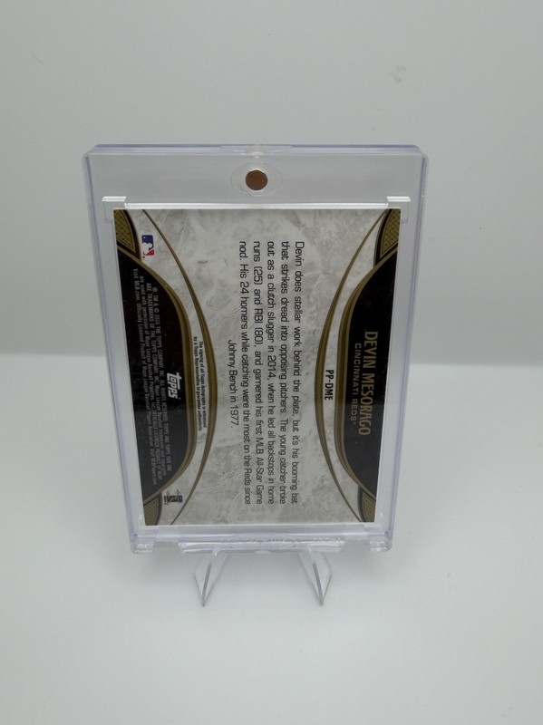 Topps 2016 Tier One Devin Mesoraco #PP-DME Prime Perf. Cincinnati Reds Auto 1/1 view 2