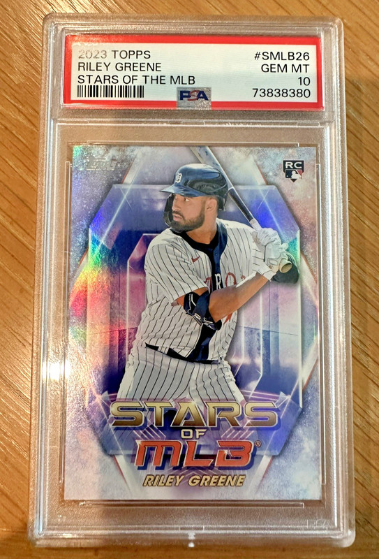 2023 Riley Greene Detroit Tigers Topps Stars of MLB PSA 10 RC Baseball Card