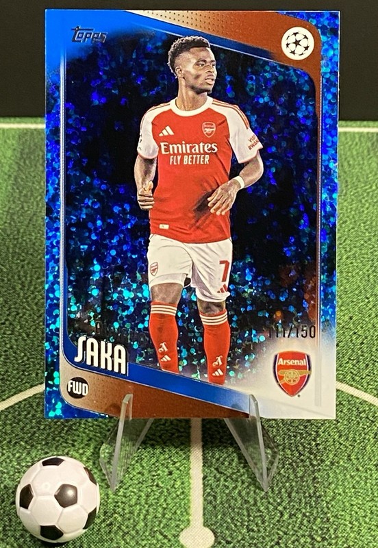 Bukayo Saka Blue Foil /150 2025-26 Topps UCC Arsenal