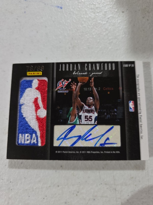RARE  2011 Passing The Torch David Thompson Crawford NBA LOGO MAN DUAL AUTO/99 view 2