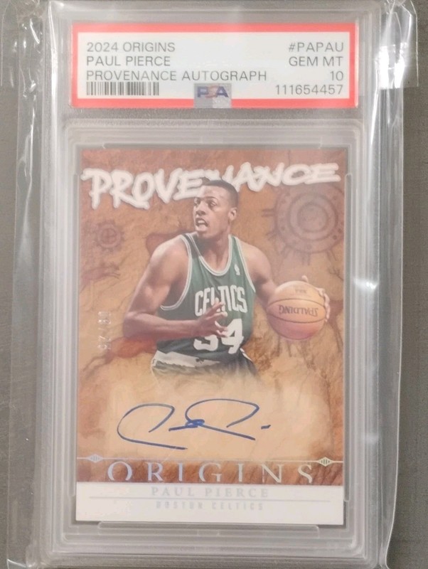 Panini 2024-25 Origins Paul Pierce Provenance Autographs #'d  /25 PSA 10 GEM 💎 