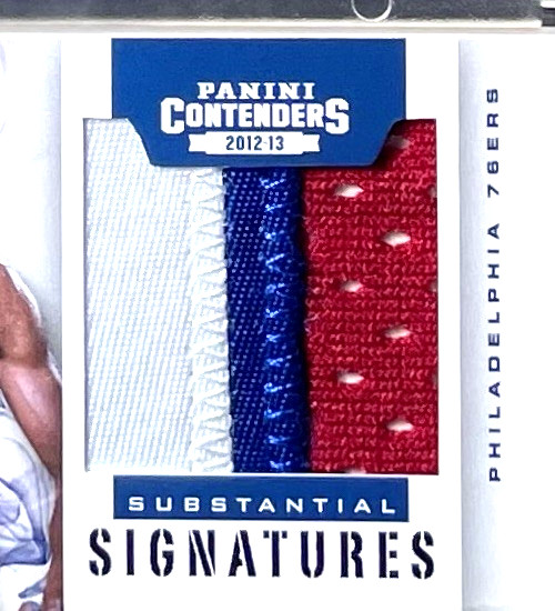 ( /10 ) Julius Erving 2012-13 Contenders Substantial Signatures Prime Patch Auto view 2