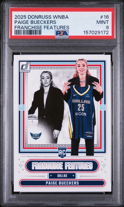 2025 Panini Donruss Wnba Franchise Features #16 Paige Bueckers PSA 9