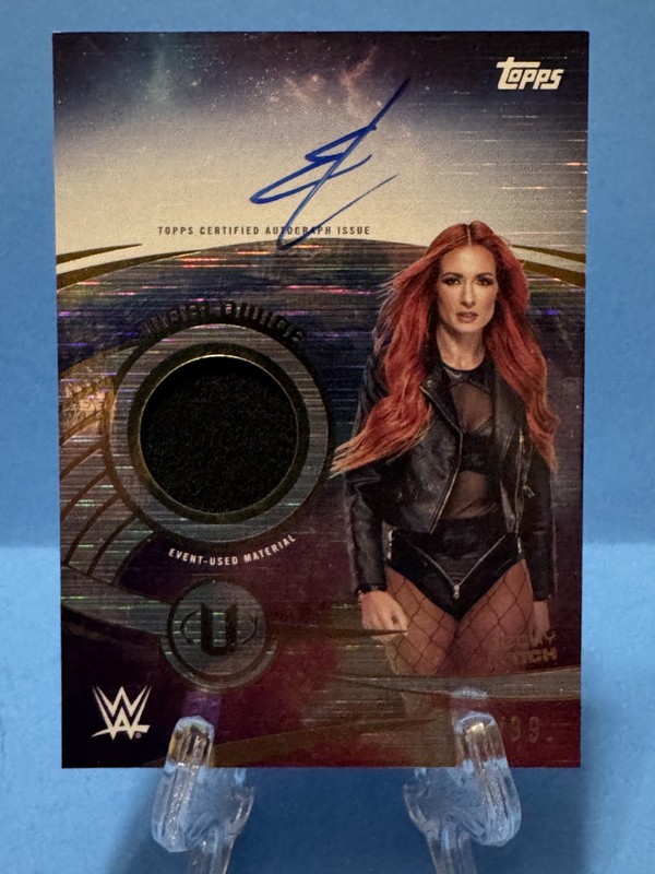 2025 Topps WWE Universe - Becky Lynch - Worldwide Relic Auto - WRA-BLY - /99