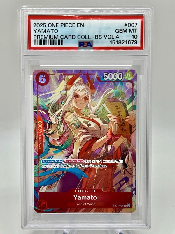 Yamato PSA 10 One Piece Premium Card Collection Volume 4 #EB01-007 ENGLISH