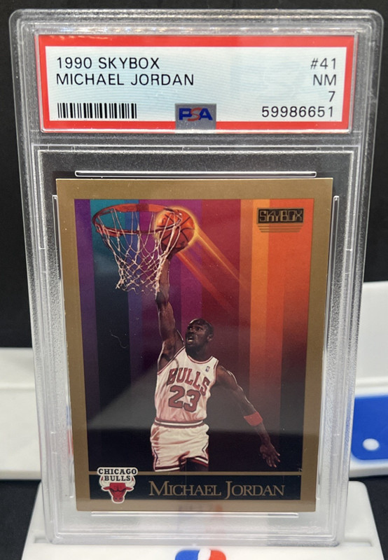 1990 Skybox Michael Jordan #41 PSA 7 Chicago Bulls HOF Classic Vintage 90s NBA