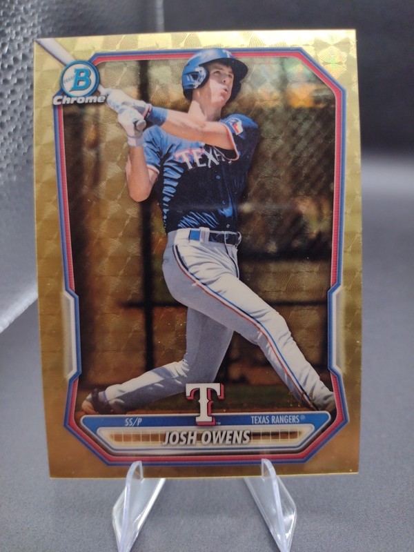 2026 Bowman Chrome Gold Super Fractor 1/1  Josh Owens #BCP-62