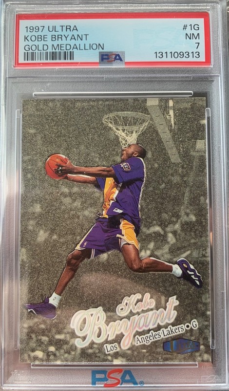 1997 Ultra Kobe Bryant Gold Medallion #1G PSA 7