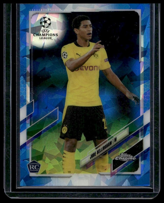 2020-21 Topps Chrome Sapphire UEFA Jude Bellingham Rookie Variation SP