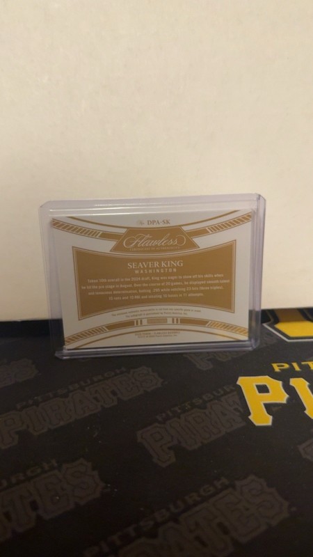 2025 Panini Flawless Seaver King Draft Auto Patch /25 NATIONALS view 2
