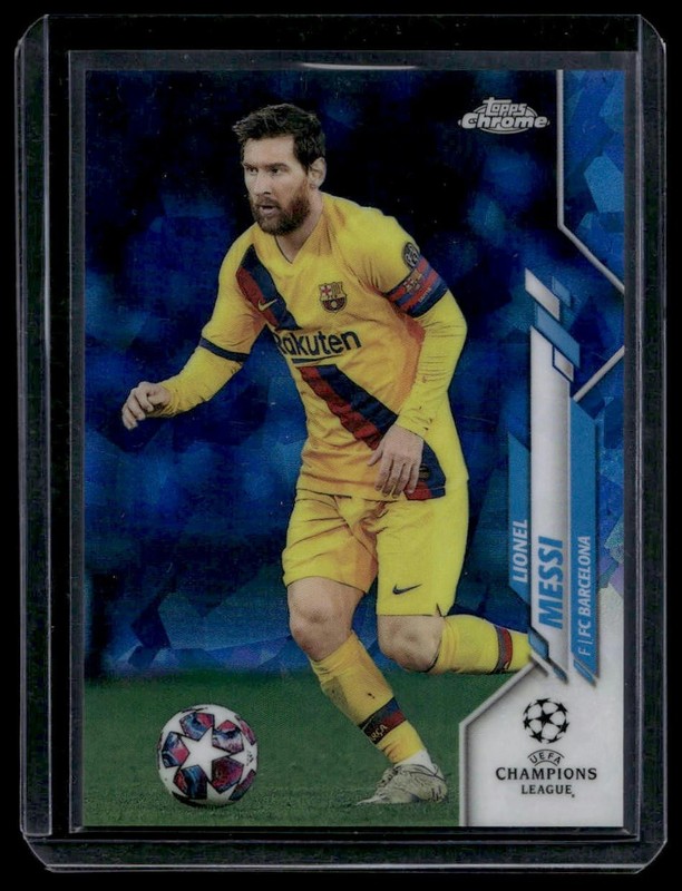 2019-20 Topps Chrome Sapphire Edition UEFA  #1b Lionel Messi Variation