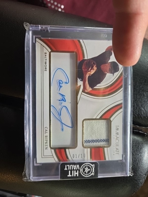 2023 Immaculant Collection  Cal Ripken Jr Game Used  Patch Auto /10