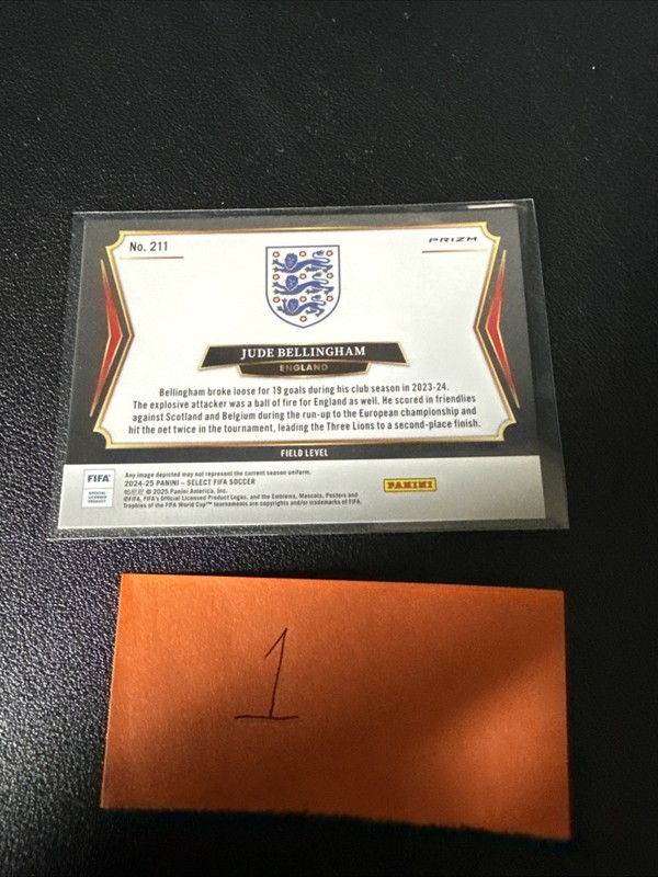 2024-25 Panini Select Fifa - Field Level Jude Bellingham #211 Pandora Prizm view 2