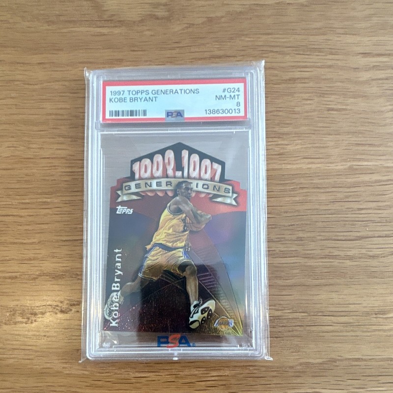Topps 1997-98 Generations Kobe Bryant #G24 Lakers PSA 8 Insert