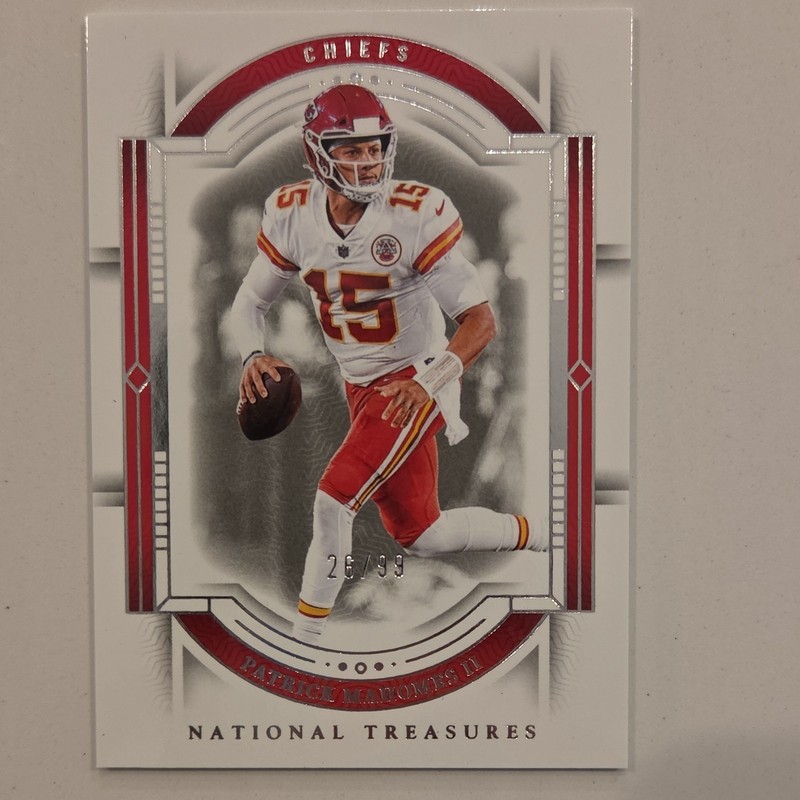 Panini National Treasures Patrick Mahomes II Chiefs Base Set #51 /99