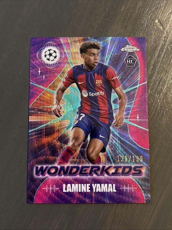 2024 Topps Chrome Lamine Yamal Wonderkids /199 Rookie