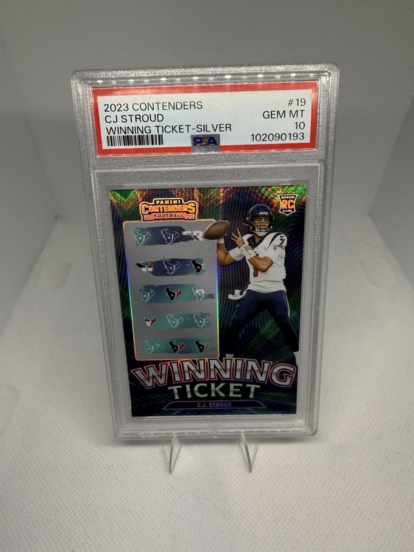 2023 Panini Contenders - Winning Ticket C.J. Stroud #19 Silver (RC) - PSA 10
