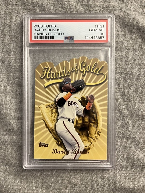 2000 Topps Hands of Gold Barry Bonds #HG1 PSA 10 Gem Mint Giants