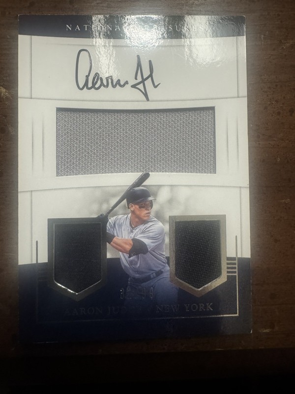 Panini National Treasures 2017 Aaron Judge Yankees  Signed /99 Auto patch 