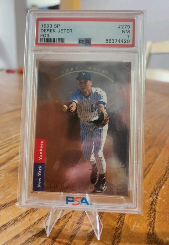 1993 Upper Deck SP - Premier Prospects Derek Jeter #279 (RC) PSA 7