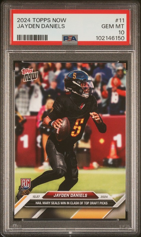 Topps 2024 Topps Now Jayden Daniels Rookie #11 PSA 10 Base