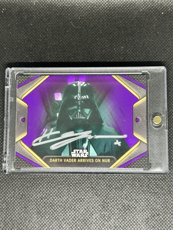 2022 Topps Hayden Christensen AUTO Darth Vader  Star Wars Card Signed