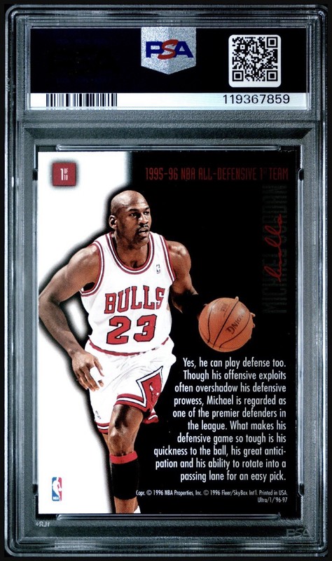 1996-97 Fleer Ultra - Full Court Trap Michael Jordan #1 view 2