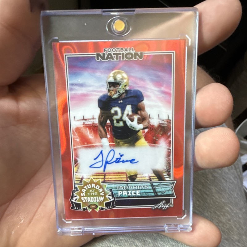 Leaf 2025  Nation Saturday at the Stadium Jadarian Price  Auto 1/1 Seahawks 