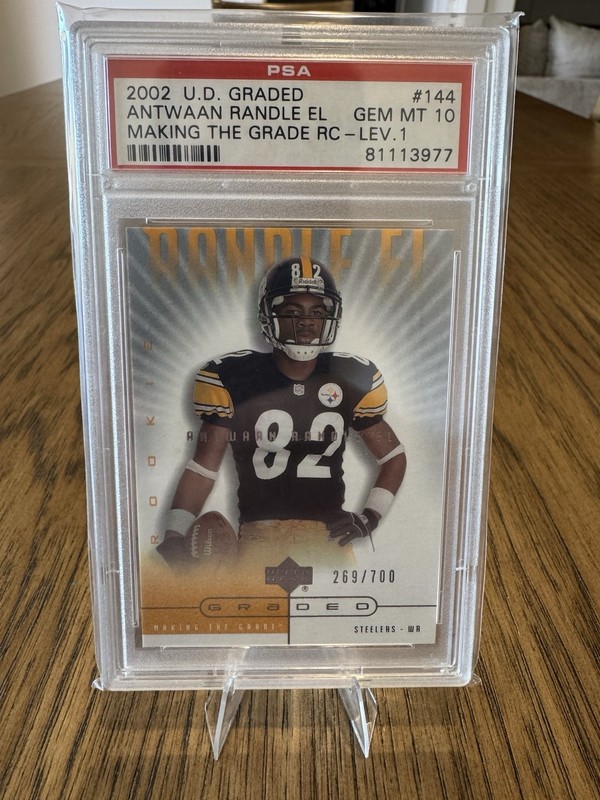 2002 Upper Deck Graded - Making the Grade Antwaan Randle El #144 /700 (RC)