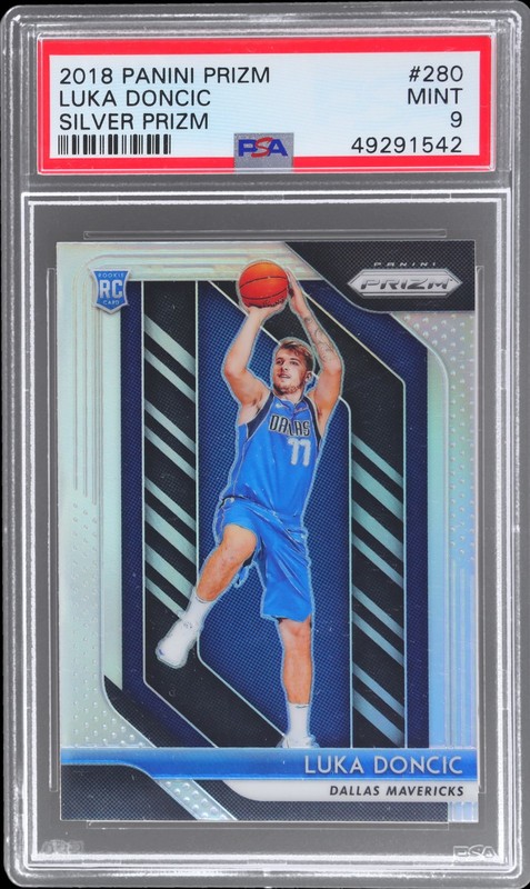 2018-19 Panini Prizm Luka Doncic #280 PSA 9 RC Silver Prizm Basketball Mint