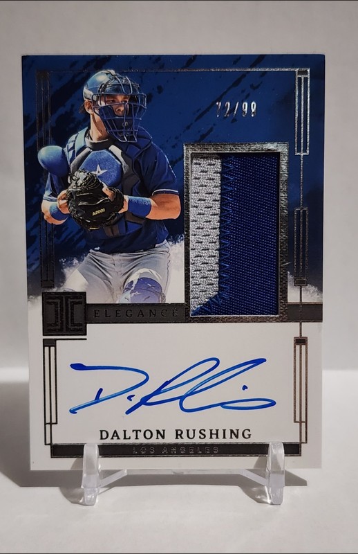 2024 Panini Impecc. Elégance Prospect Patch Auto Dalton Rushing EPJ-DR 72/99
