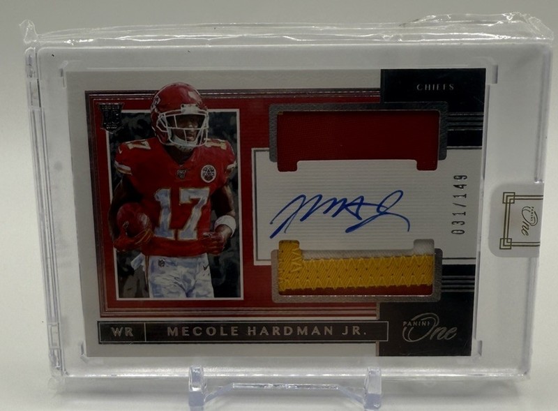 2019 Panini One #36 Mecole Hardman Jr. Auto Patch /149 Rookie Jersey RC RPA