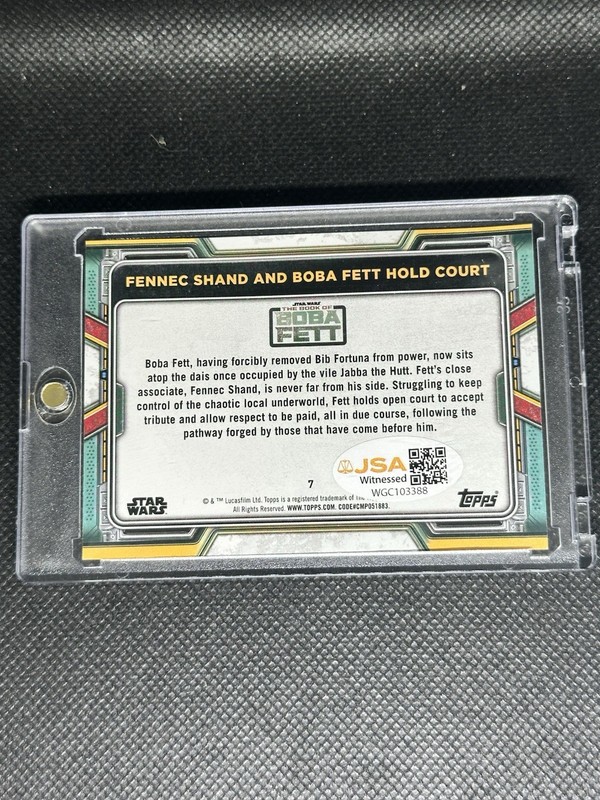 2022 Topps Star Wars Book Of Boba Fett Temuera Morrison & Ming-Na Wen Duel AUTO view 2