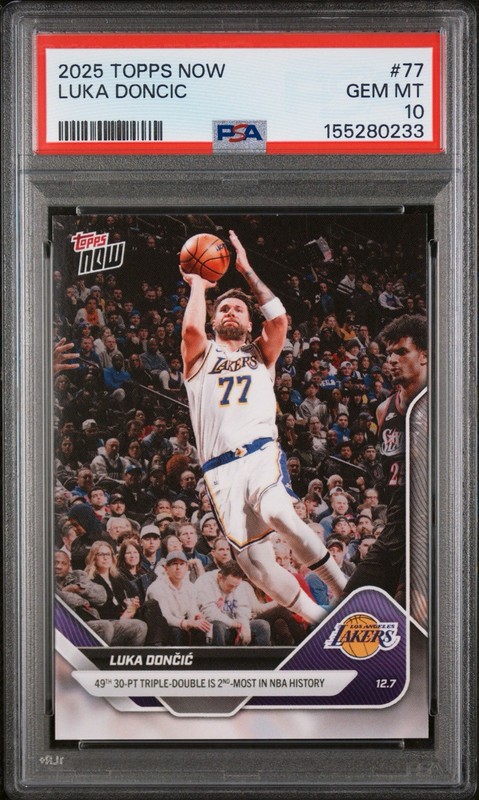 Luka Doncic PSA 10 Topps Now 77