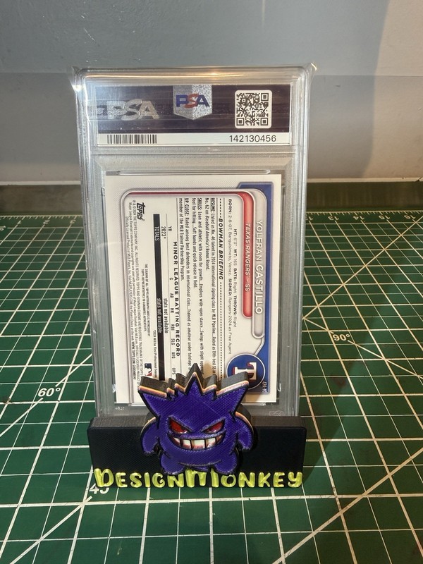 2024 Bowman Chrome 1st Yolfran Castillo Auto PSA 10 GEM MT Rangers Prospect view 2