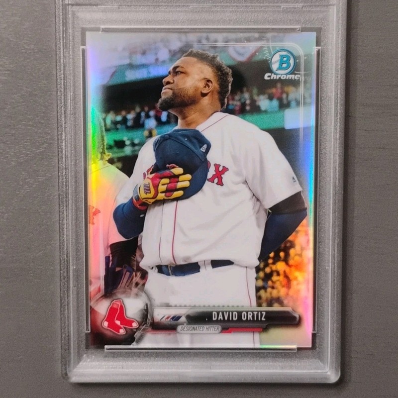 Bowman Chrome 2017 David Ortiz #13 Refractor /499 PSA 10 Boston Red Sox GEM  💎