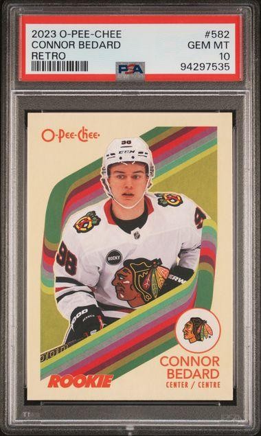 2023/24 O-Pee-Chee Connor Bedard Retro #582 PSA 10 view 1