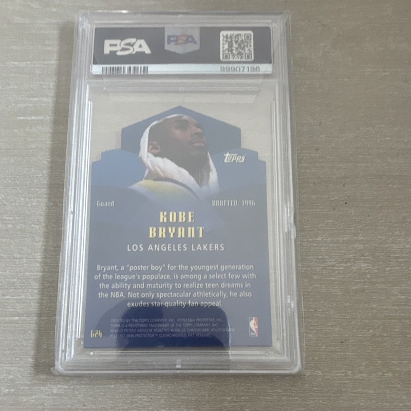 Topps 1997-98 Generations Kobe Bryant #G24 Lakers PSA 8 Basketball Card view 2