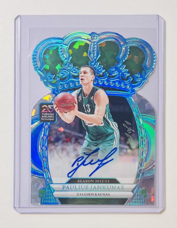 2024-25 Panini Crown Royale Euroleague Paulius Jankunas Crown Auto Platinum 1/1