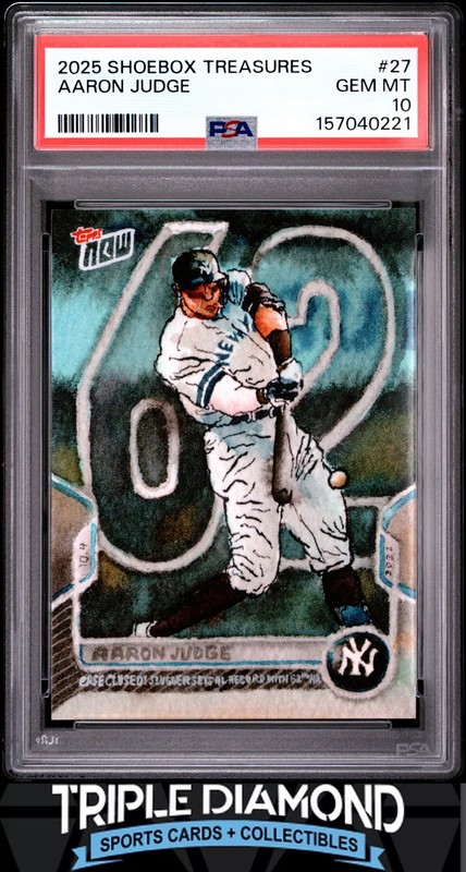 2025 Topps Shoebox Treasures #27 Aaron Judge NY Yankees PSA 10 AC705