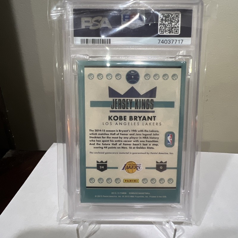 Panini 2014-15 Donruss Jersey Kings Kobe Bryant Lakers GAME WORN Patch POP 6  view 2