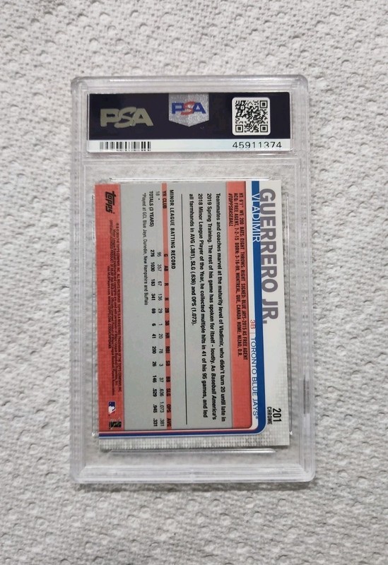 2019 Topps Chrome - Vladimir Guerrero Jr. #201 (RC) - GRADED PSA 10! view 2
