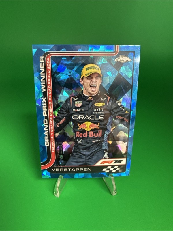 2025 Topps Chrome F1 Sapphire Max Verstappen Grand Prix Winner BLUE #113