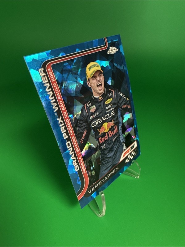 2025 Topps Chrome F1 Sapphire Max Verstappen Grand Prix Winner BLUE #113 view 2